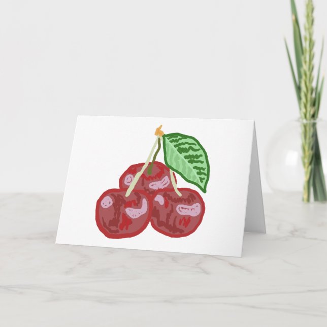 Three Cherries Card (Front)