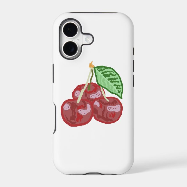 Three Cherries Iphone Case (Back)