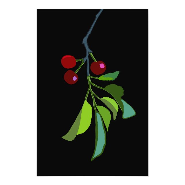 Three Cherry Tree Limb Photo Print (Front)