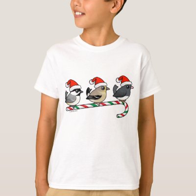 Three Christmas Finches (US) T-Shirt