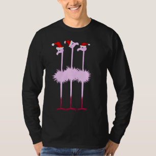 Three Christmas Flamingos Shirt