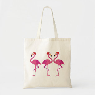 Three Christmas Flamingos Tote Bag