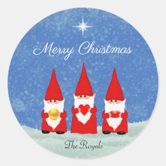 Three Christmas Gnomes