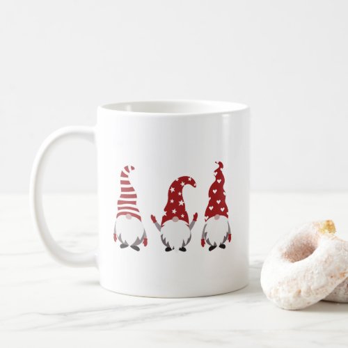 Three Christmas Gnomes Coffee Mug