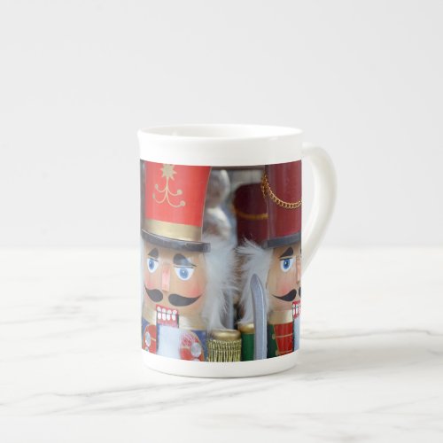 Three christmas nutcrackers print bone china mug