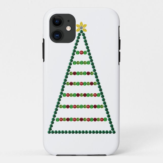 Three Christmas Trees Case-Mate iPhone Case (Back)