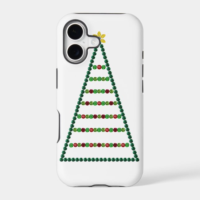 Three Christmas Trees Iphone Case (Back)