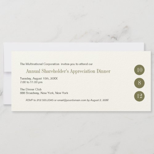 Three Circles Corporate Invitation