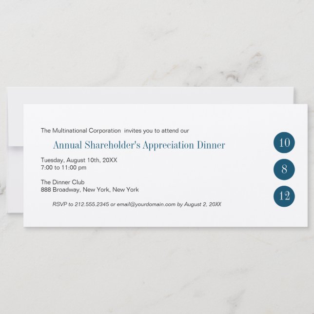 Three Circles Corporate Invitation (Front)