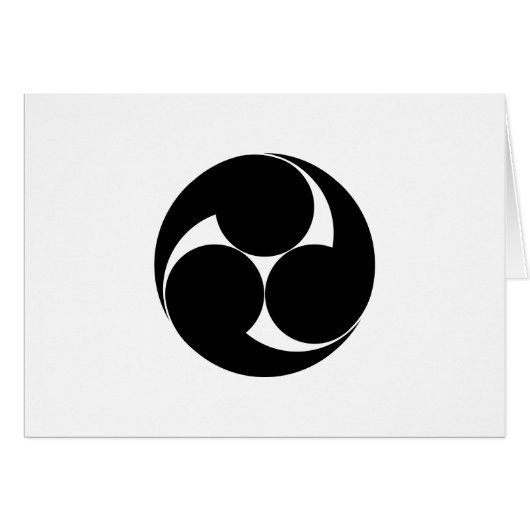 Three clockwise swirls (Jinuki) Cards (Front Horizontal)