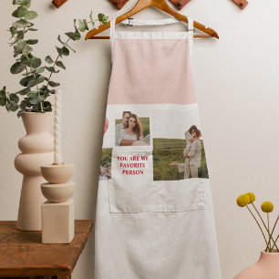 Three Collage Couple Photo Valentines Gift Apron