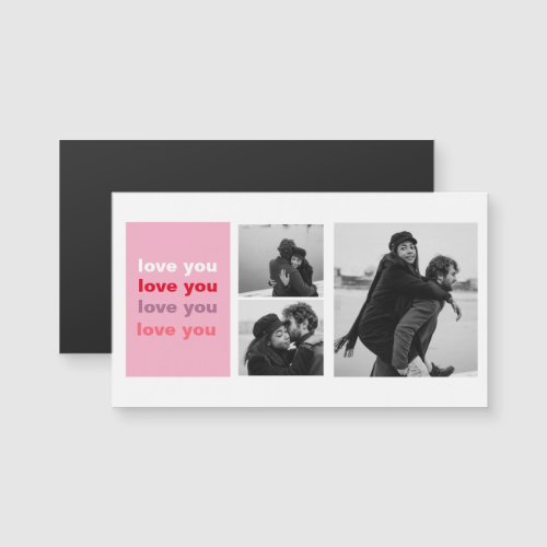  Three Collage Photo  Colorful Love You Valentine