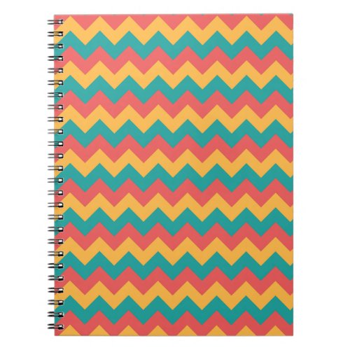 Three color arrow geometry patterns notebook