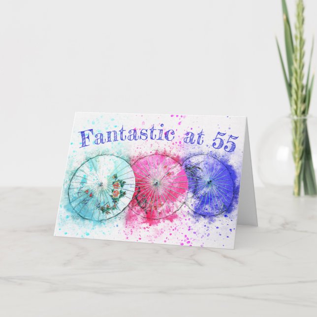 Three Colorful Tropical Cocktail Umbrella Template (Front)