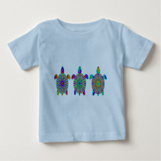 Three Colorful Turtles Infant T-Shirts