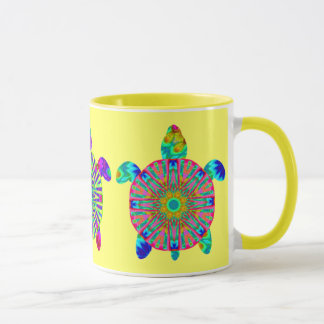 Three Colorful Turtles Mugs