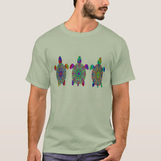 Three Colorful Turtles T-Shirt