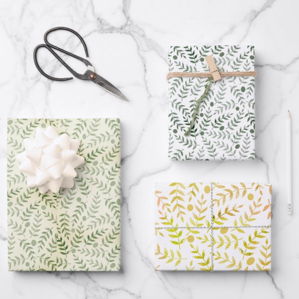 Three Colors Fern Leaf All Occasion Pattern
