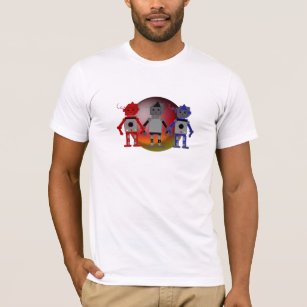 Three Cool Robots T-Shirt