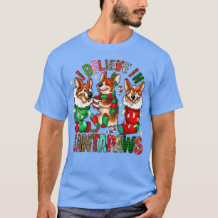 Three Corgi In Sock Christmas Santa Xmas  T-Shirt
