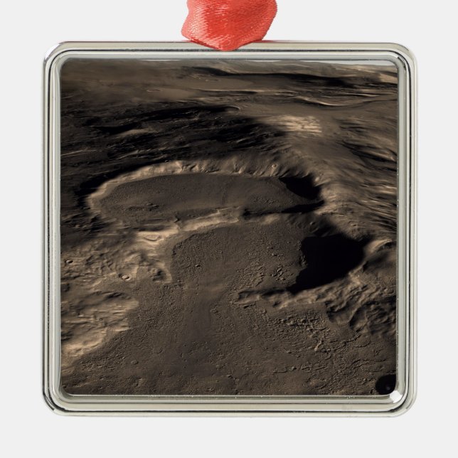 Three craters in the eastern Hellas region of M Metal Ornament (Front)