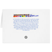 Three Crazy Carrots Watercolor Card (Back Horizontal)