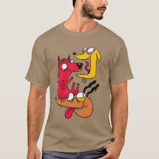 Three Crazy Dogs gift funny T-Shirt