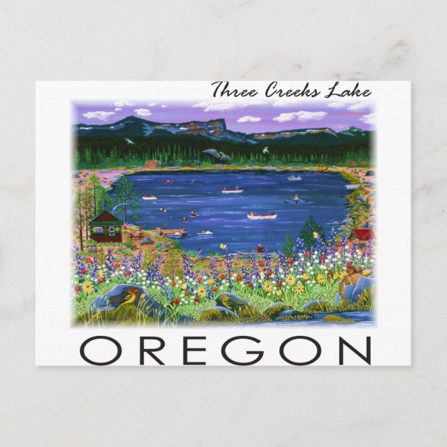 Three Creeks Lake Postcard (Front)