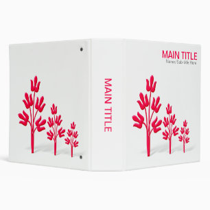 Three Crimson Trees (2.0in) Binder