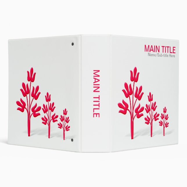 Three Crimson Trees (2.0in) Binder (Background)