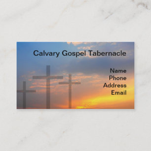 Three Crosses and Sunrise Business Card