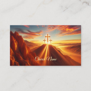 Three Crosses in the Desert Business Card