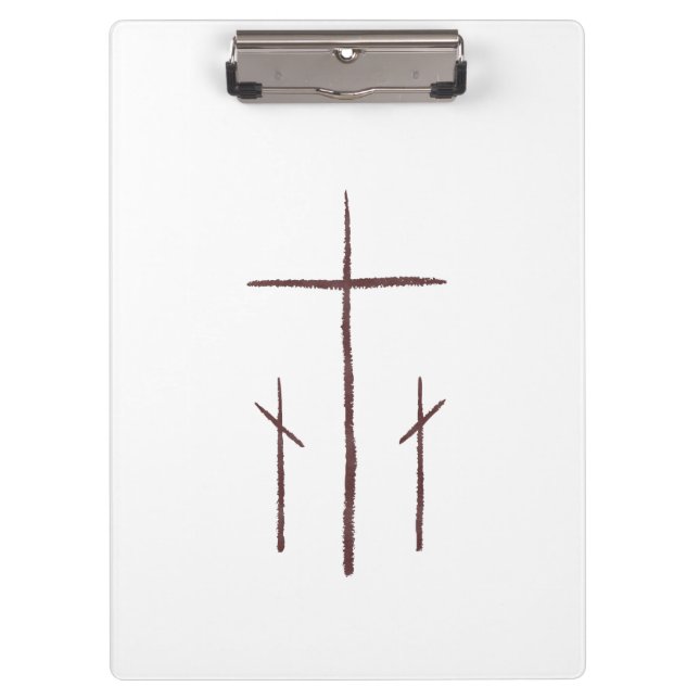 Three Crosses on Calvary Clipboard (Front)