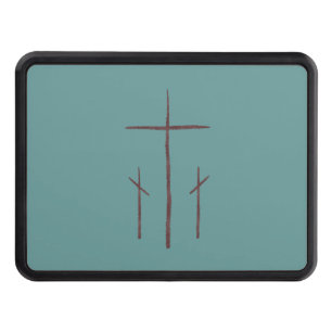 Three Crosses on Calvary Tow Hitch Cover