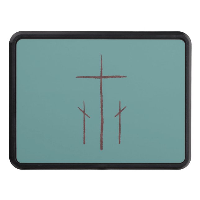 Three Crosses on Calvary Tow Hitch Cover (Front)