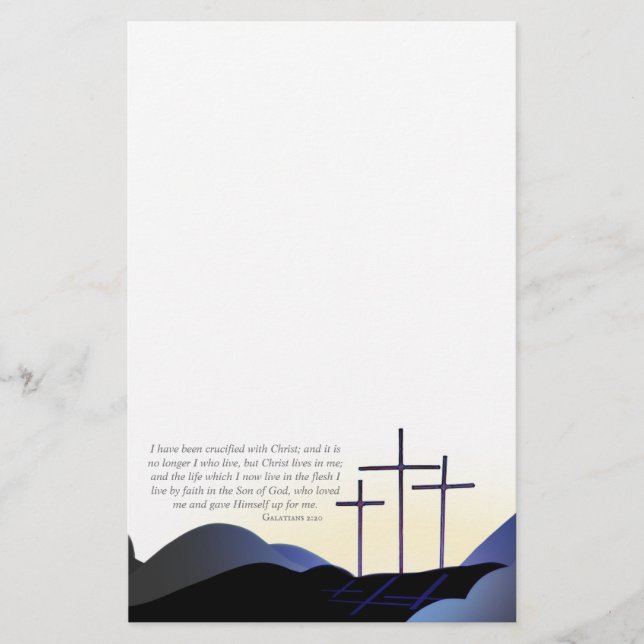 Three Crosses Stationary Stationery (Front)