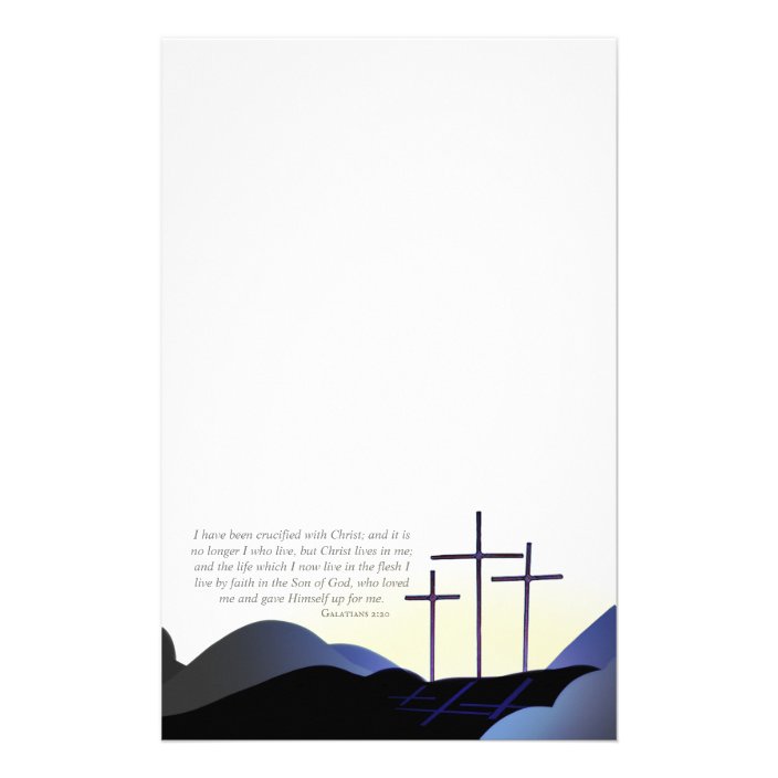 Three Crosses Stationary Stationery | Zazzle.com