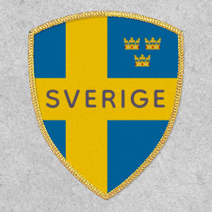 Three Crowns Swedish flag Patch