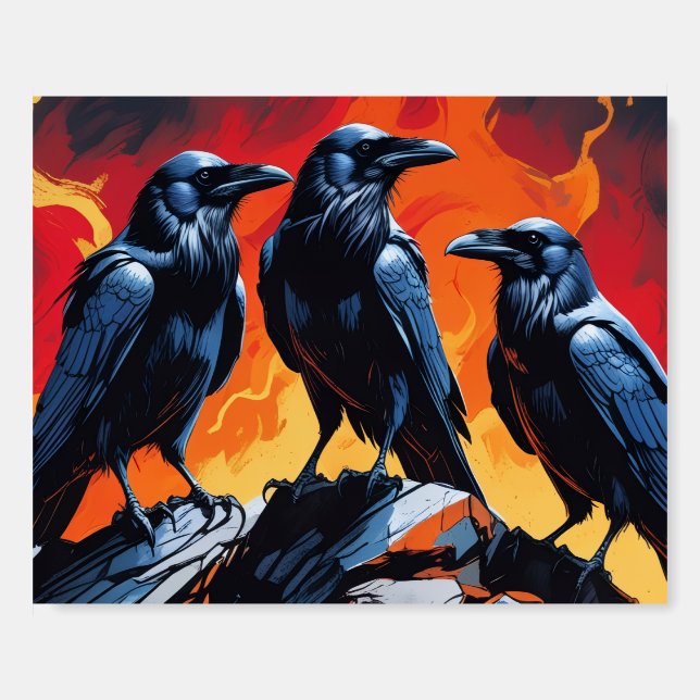 Three Crows Foam Board (Front)