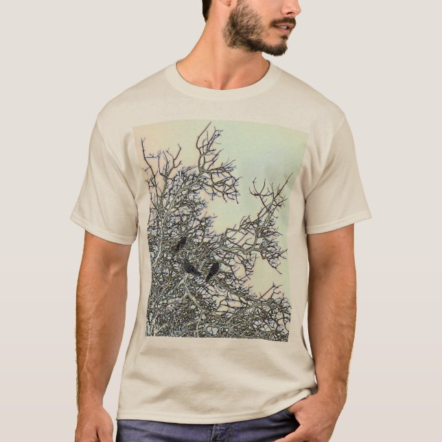Three Crows in a Digital Universe T-Shirt (Front)