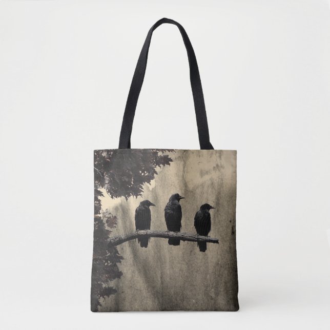 Three Crows Tote Bag (Front)