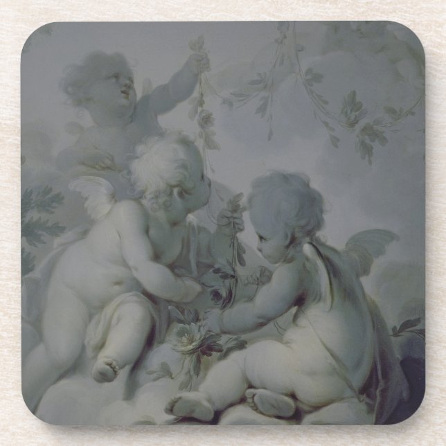 Three Cupids, c.1775 Beverage Coaster (Front)
