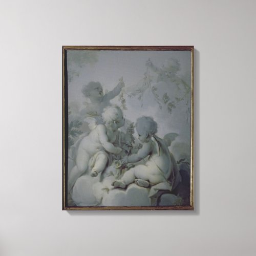 Three Cupids c1775 Canvas Print