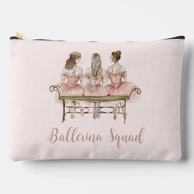 Three Cute Ballerinas  Accessory Pouch (Front)