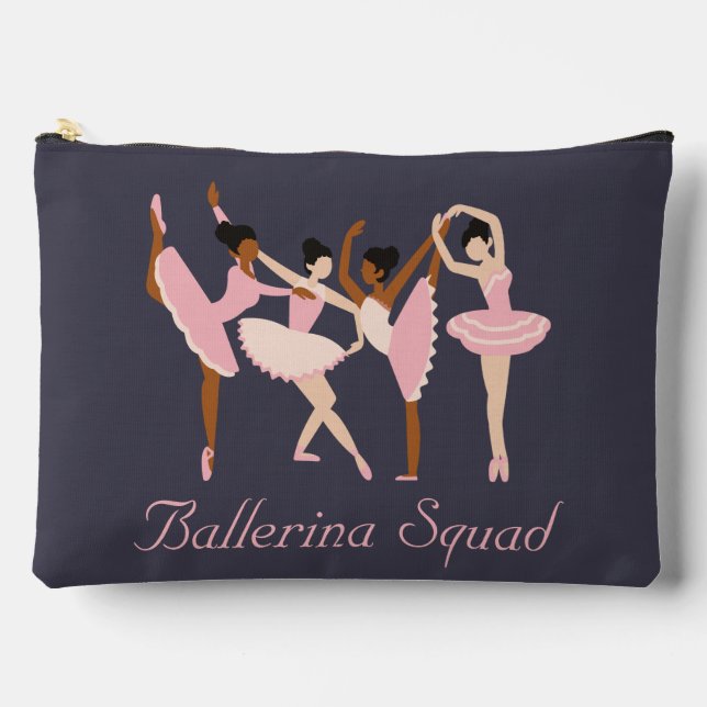 Three Cute Ballerinas  Accessory Pouch (Front)