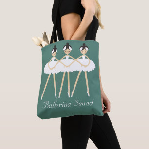 Three Cute Ballerinas , White Dresses Tote Bag