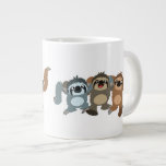 Three Cute Cartoon Sloths Giant Coffee Mug