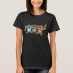 Three Cute Cartoon Sloths Women T-Shirt
