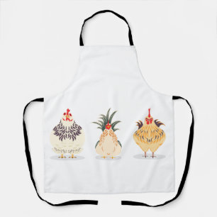 Three Cute Chickens Apron