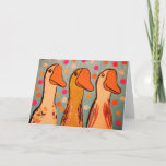 Three Cute Ducks Greeting Card at Zazzle